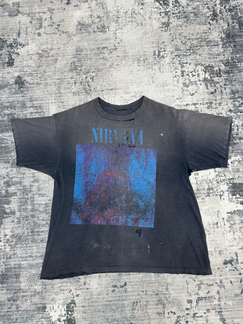 1990's Nirvana Sliver Faded/thrashed