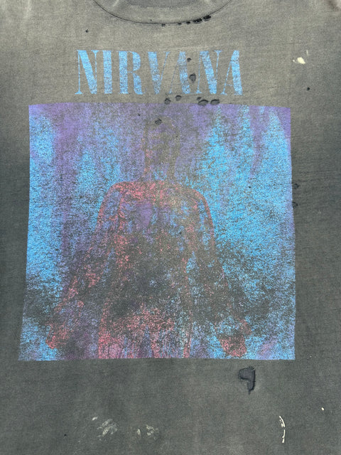 1990's Nirvana Sliver Faded/thrashed